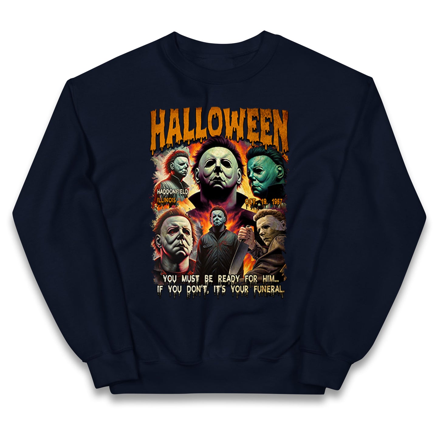 Michael Myers Horror Halloween Bootleg Kids Jumper