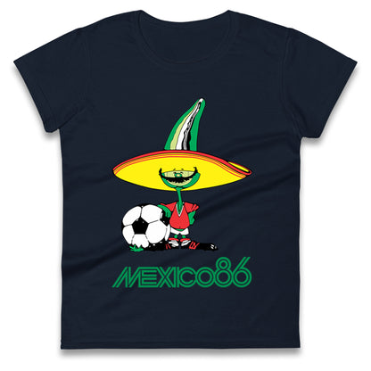 Mexico 86 Mascot Ladies T Shirt
