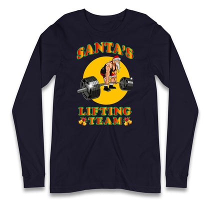 bodybuilding gym christmas long sleeve t shirt