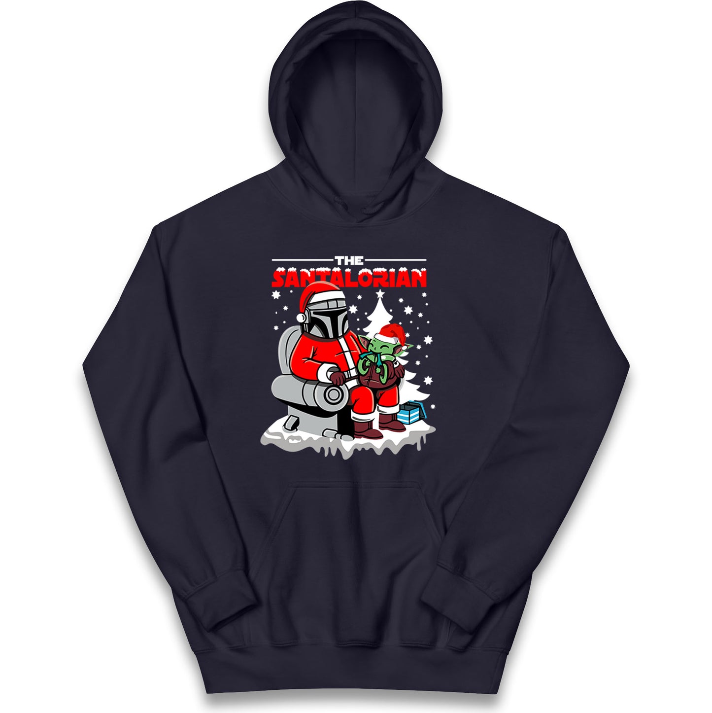 Mandalorian Christmas Kids Hoodie