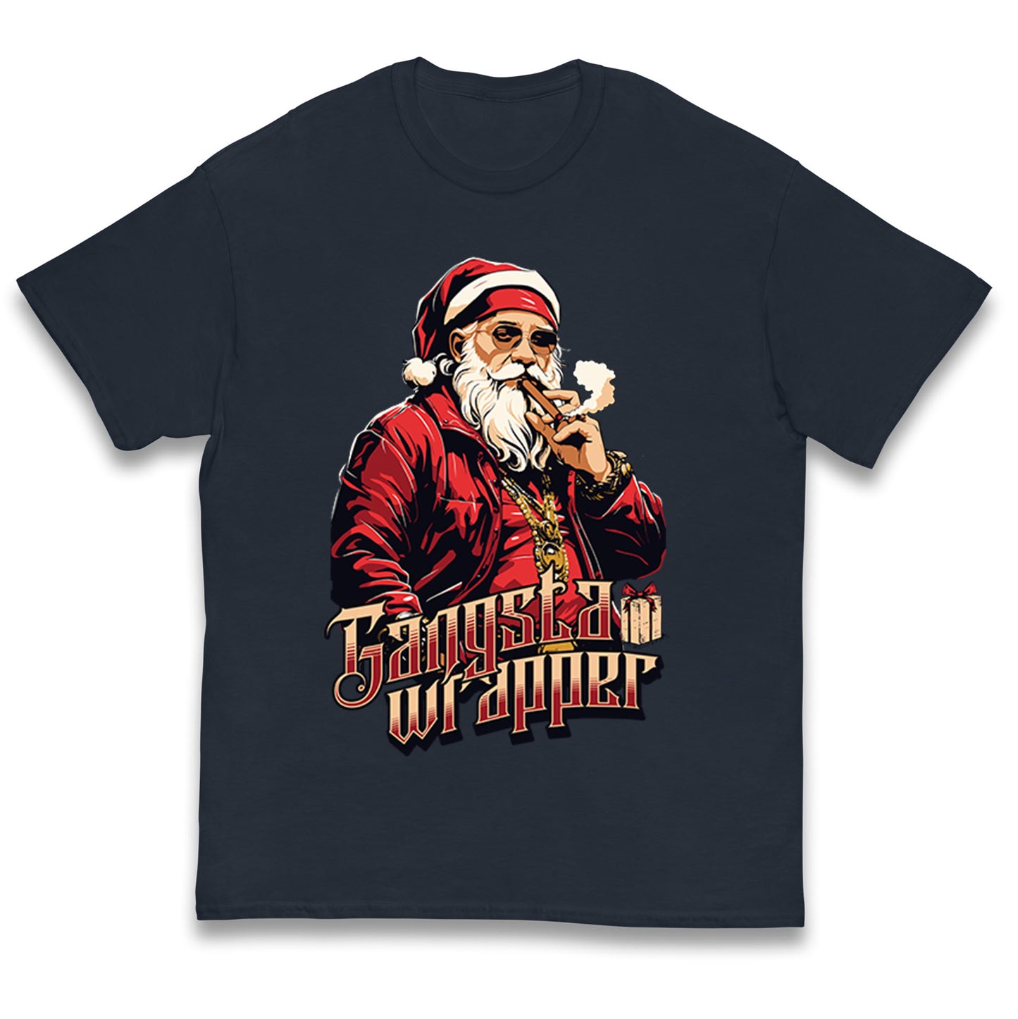 Santa Claus Gangster Kids T Shirt