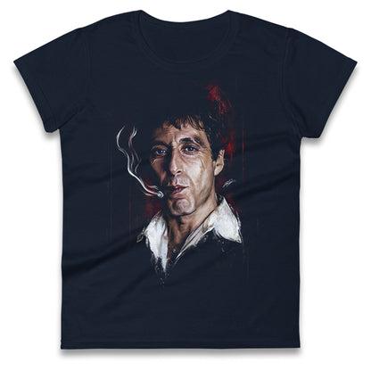 Tony Montana Ladies T Shirt 