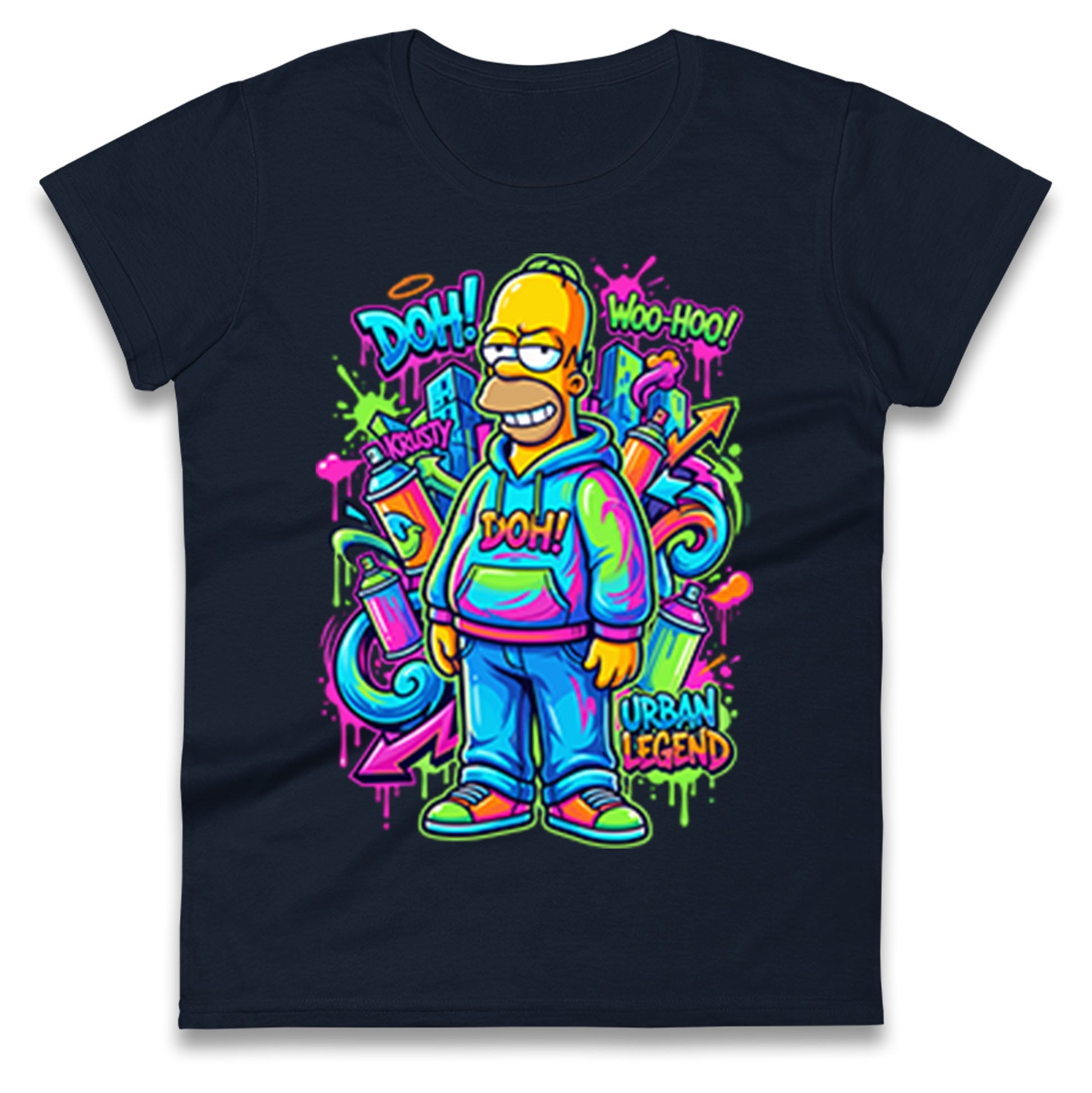 Homer Simpson Ladies T Shirt