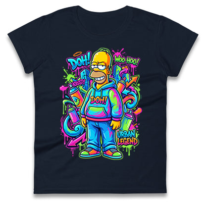 Homer Simpson Ladies T Shirt