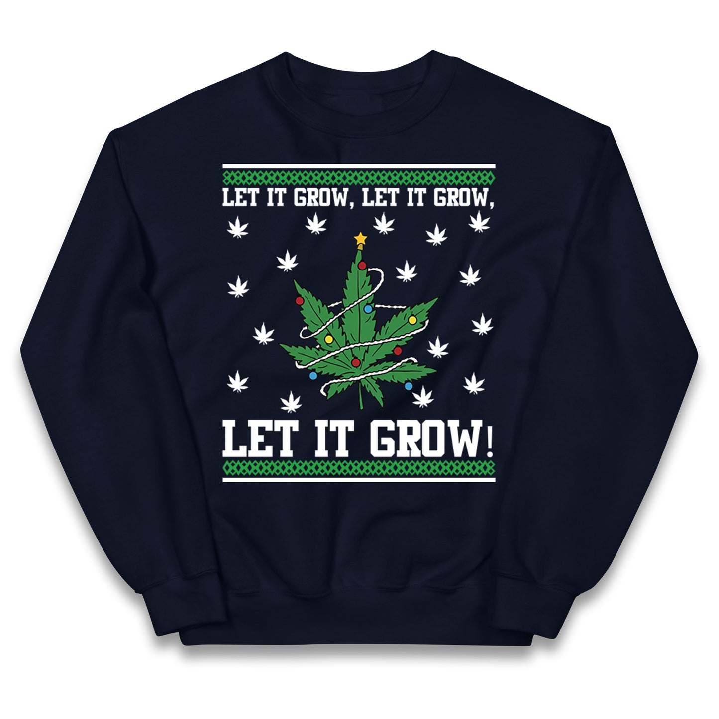 Cannabis Christmas Kids Jumper