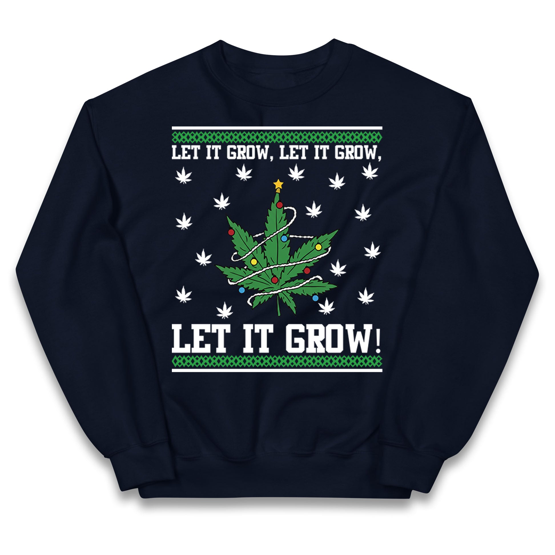 Cannabis Christmas Kids Jumper