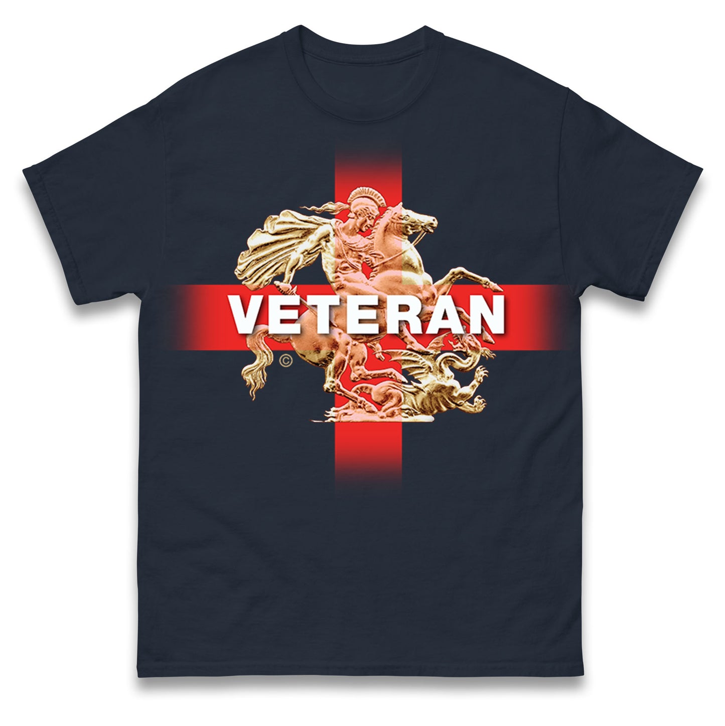 Veteran St George & The Dragon Mens Tee Top