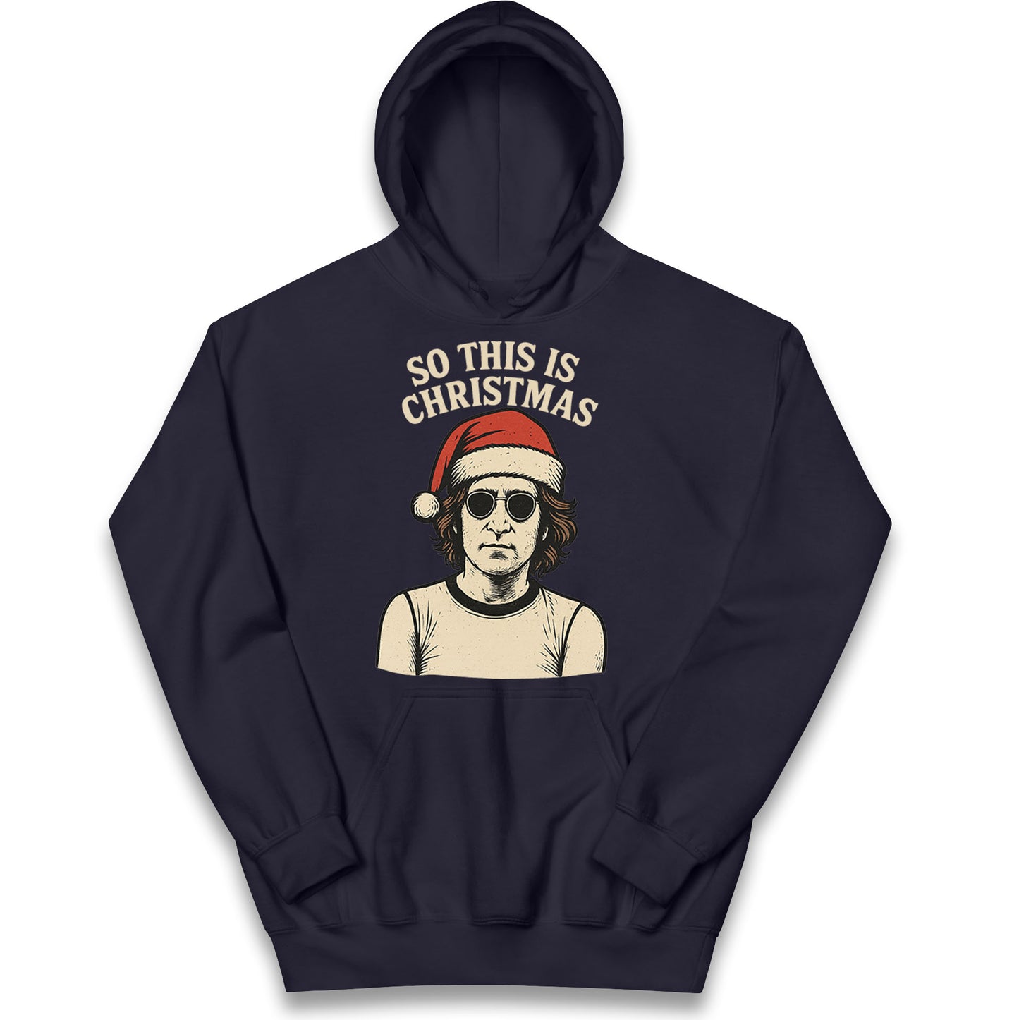 Christmas John Lennon Christmas Kids Hoodie 