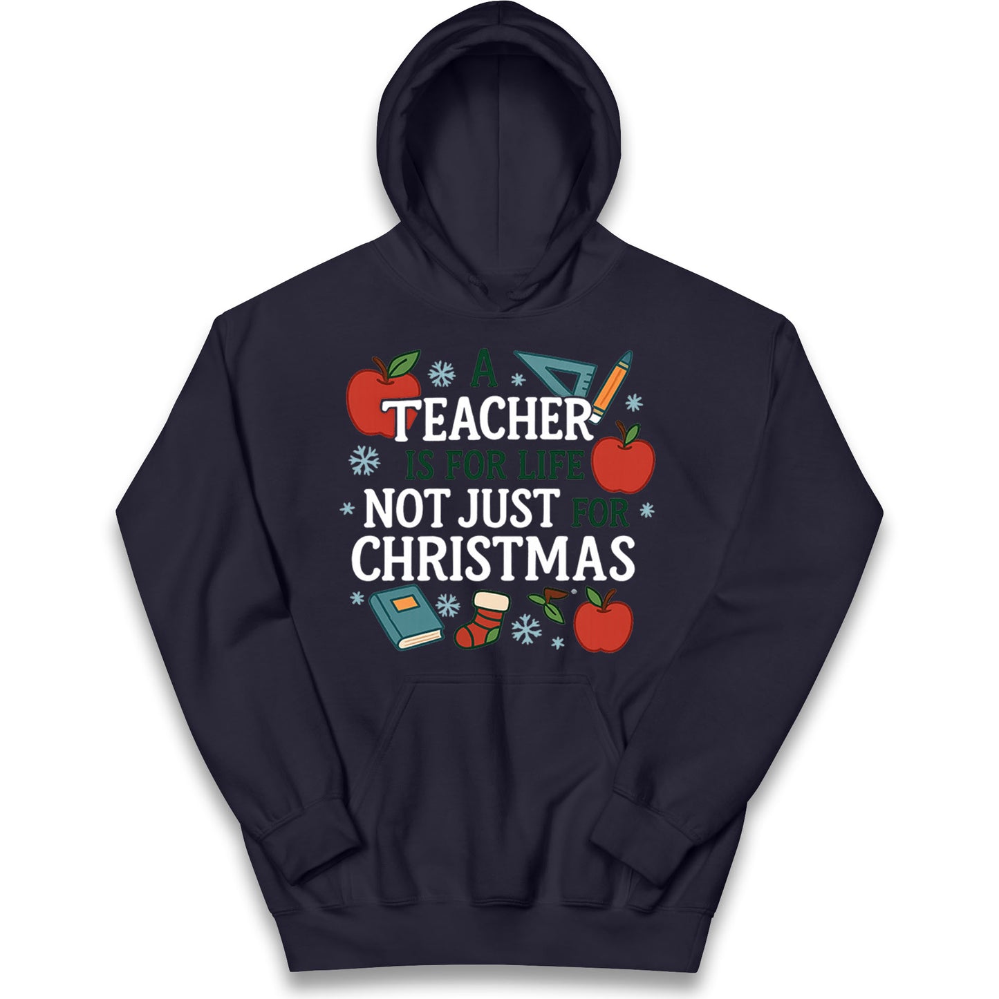 Teacher Christmas Kids Hoodie