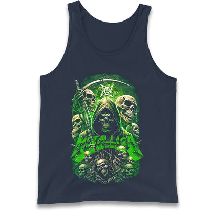 Metallica Green Skulls Tank Top
