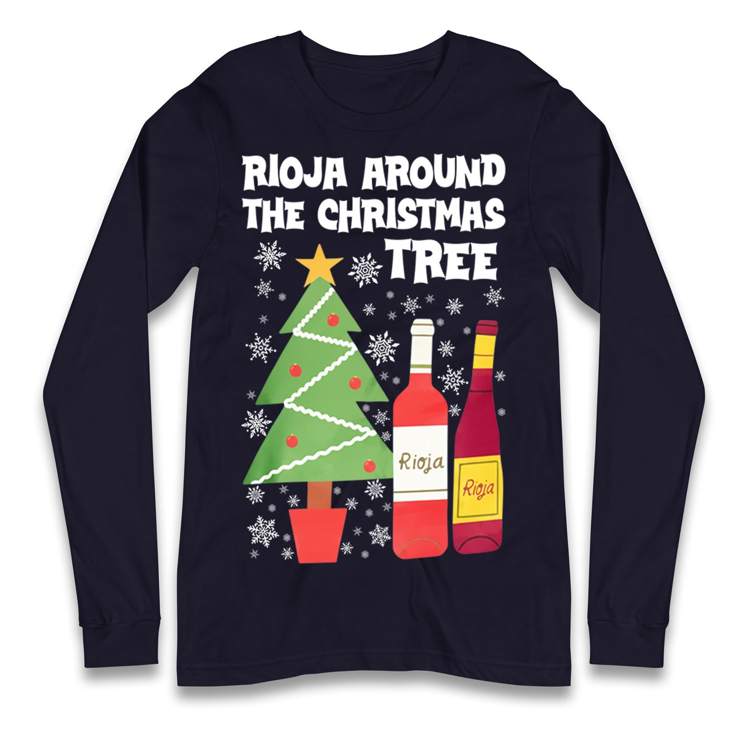 Rioja Wine Christmas Longsleeve T Shirt