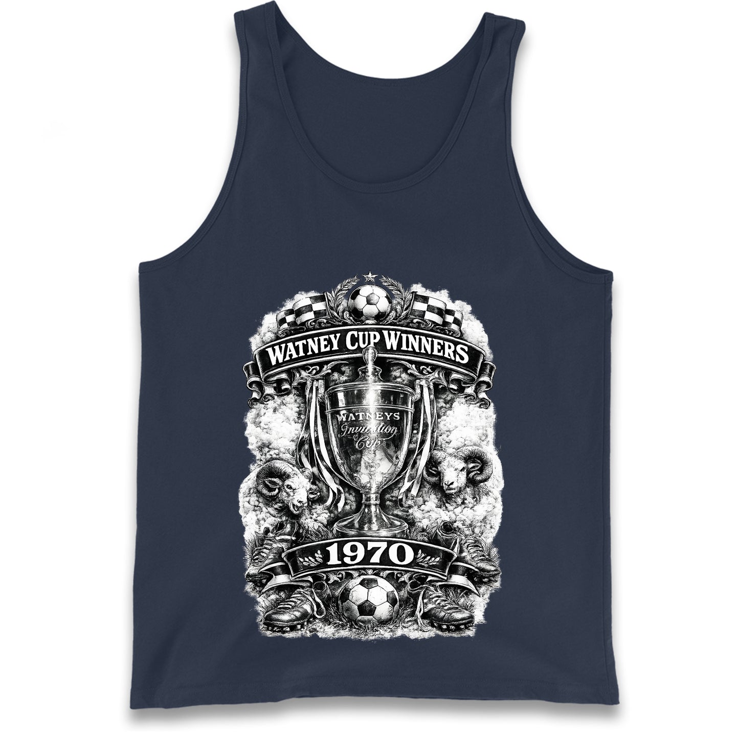 Retro Derby Watney Cup Winners 1970 Tank Top