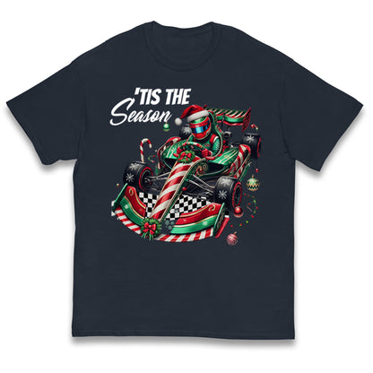 F1 Karting Tis The Season Christmas Kids T Shirt