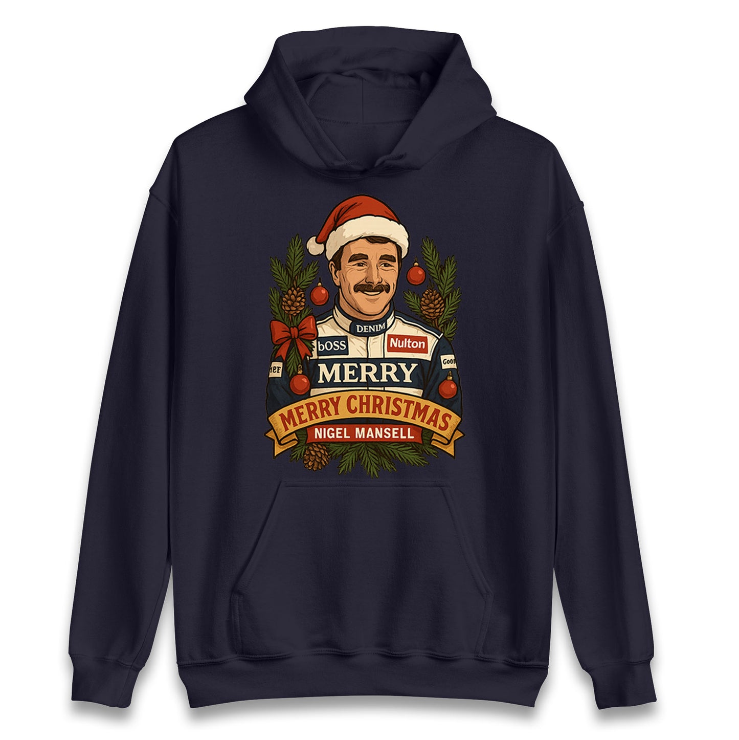 Nigel Mansell Christmas Hoodie