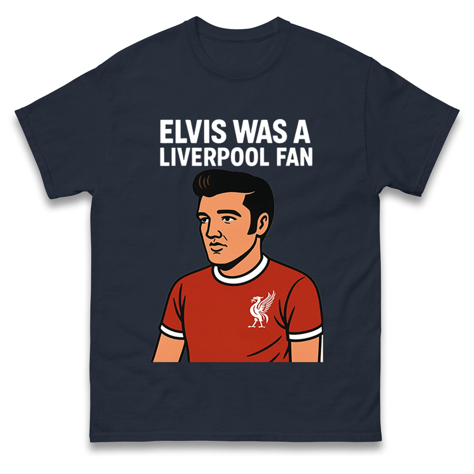 Elvis Presley Liverpool Football T Shirt