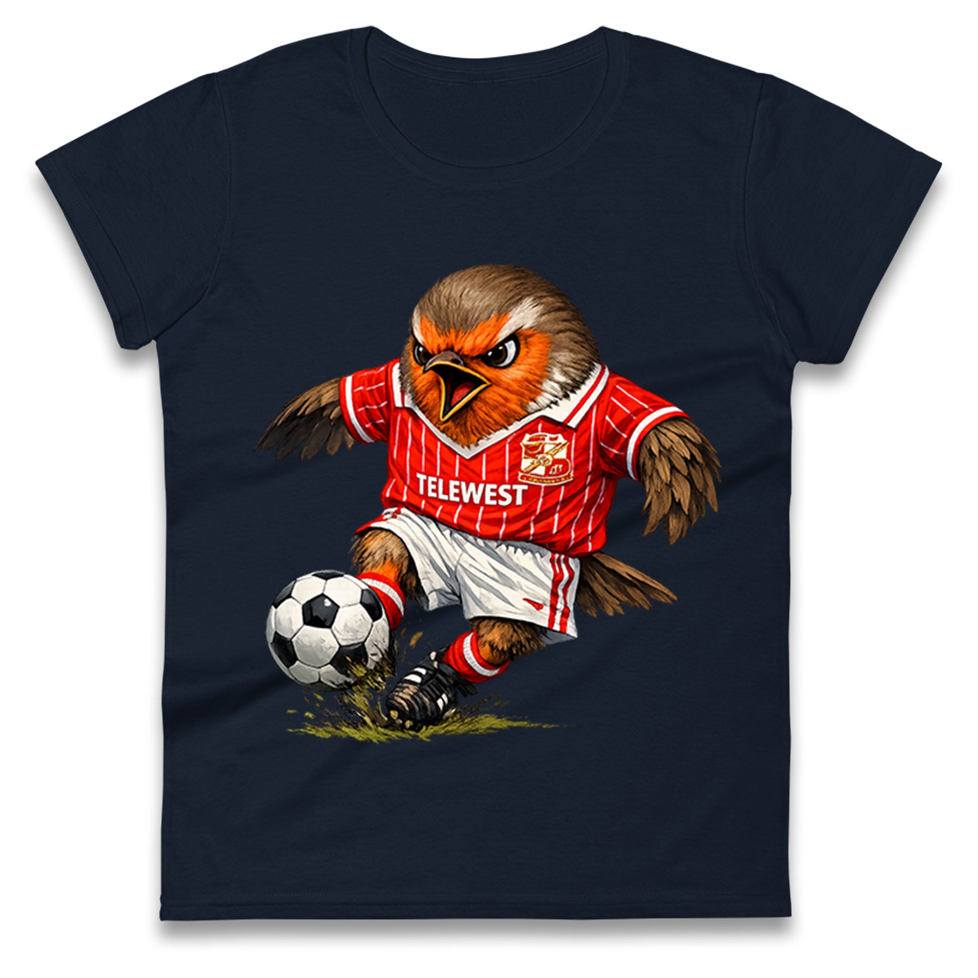 Classic Swindon Town Football Ladies T Shirt 