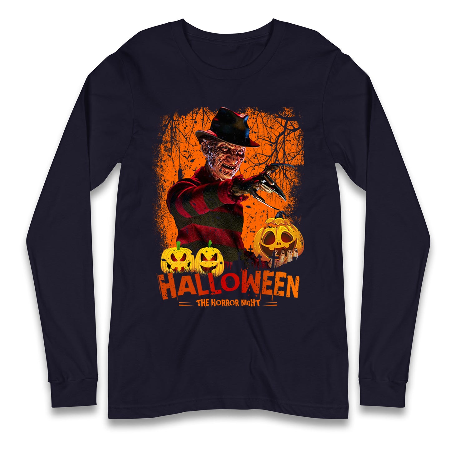 Freddy Krueger Halloween Horror Night Long Sleeve T Shirt