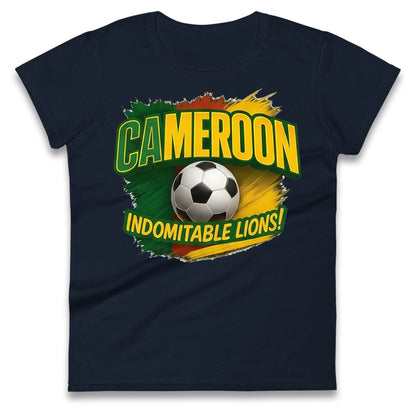 Cameroon Retro World Cup Ladies T Shirt