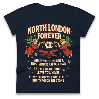 Arsenal Christmas Ladies T Shirt