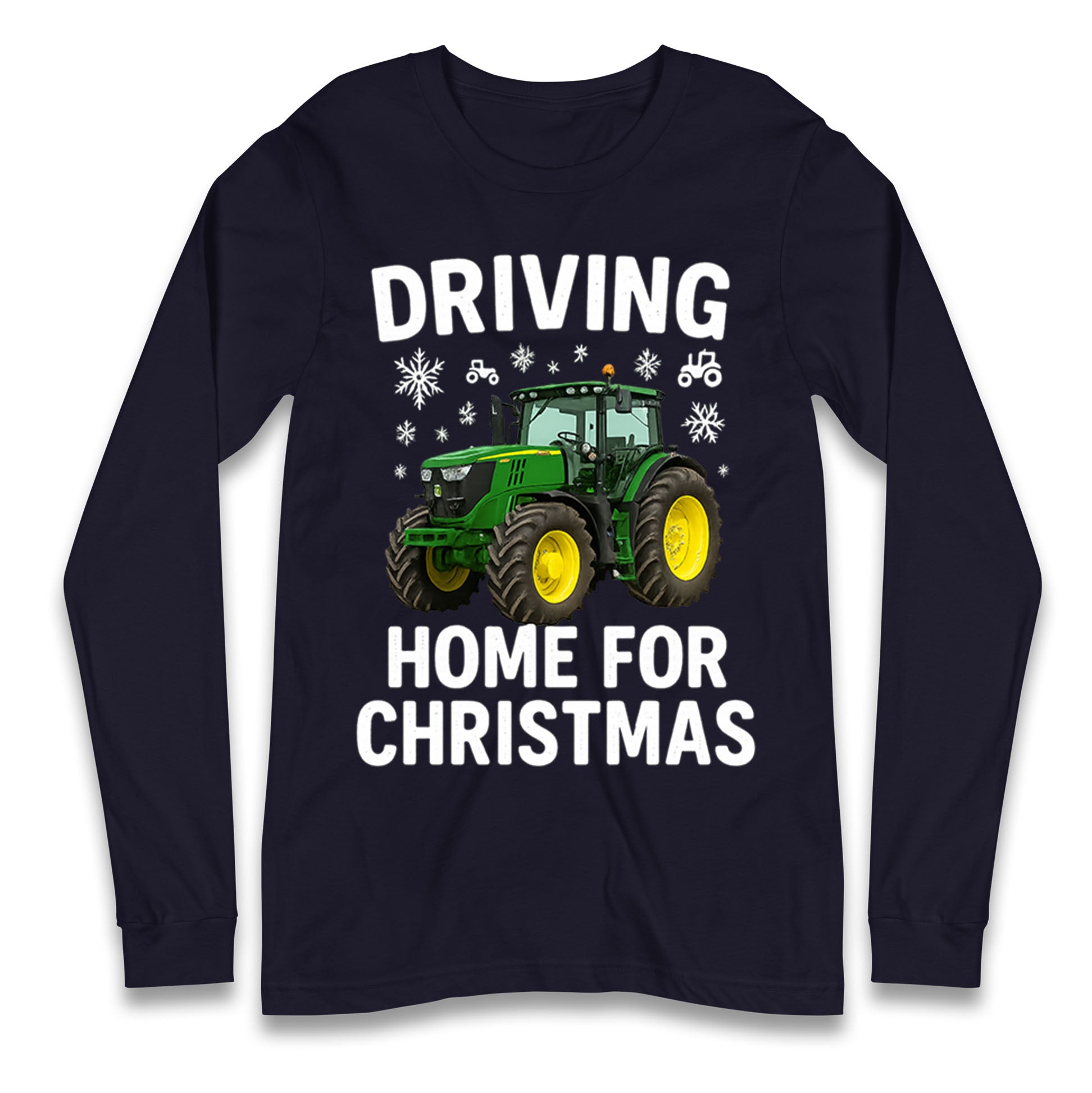 John Deere Tractor Christmas Longsleeve T Shirt 