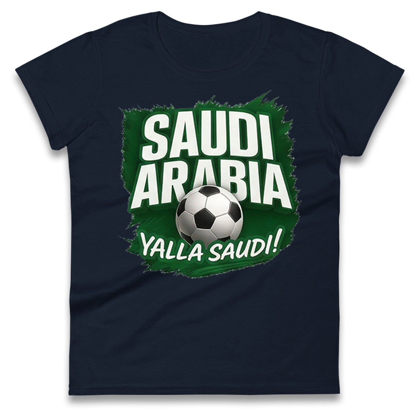Saudi Arabia Retro World Cup Ladies T Shirt 