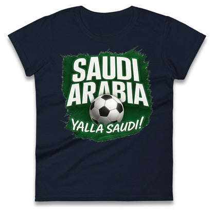 Saudi Arabia Retro World Cup Ladies T Shirt 