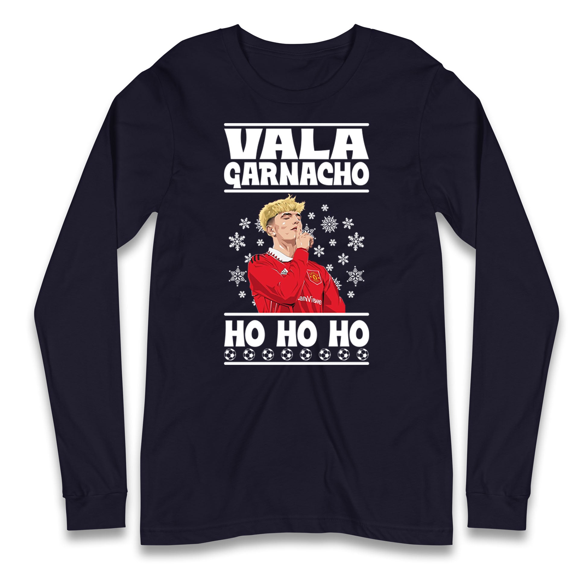 alejandro garnacho christmas long sleeve t shirt