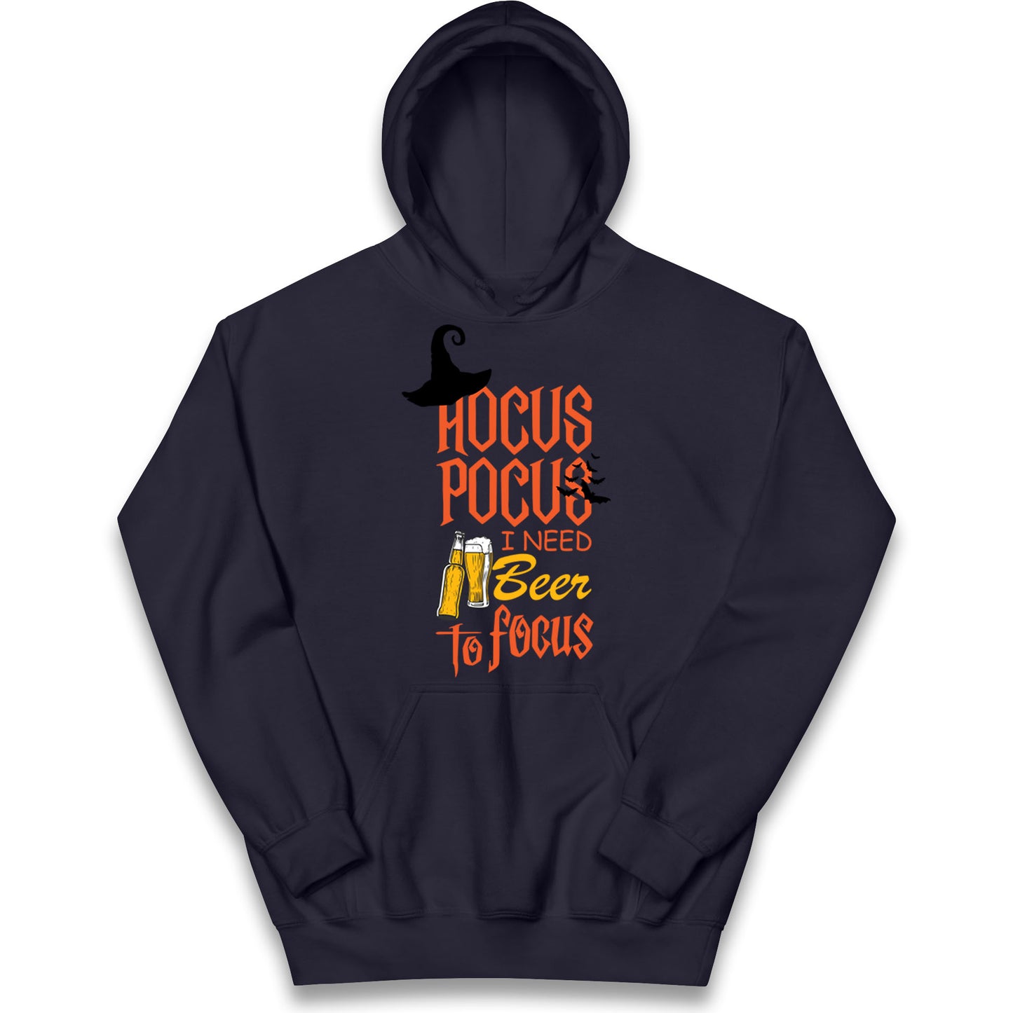 Hocus Pocus I Need Beer To Focus Halloween Hoodie
