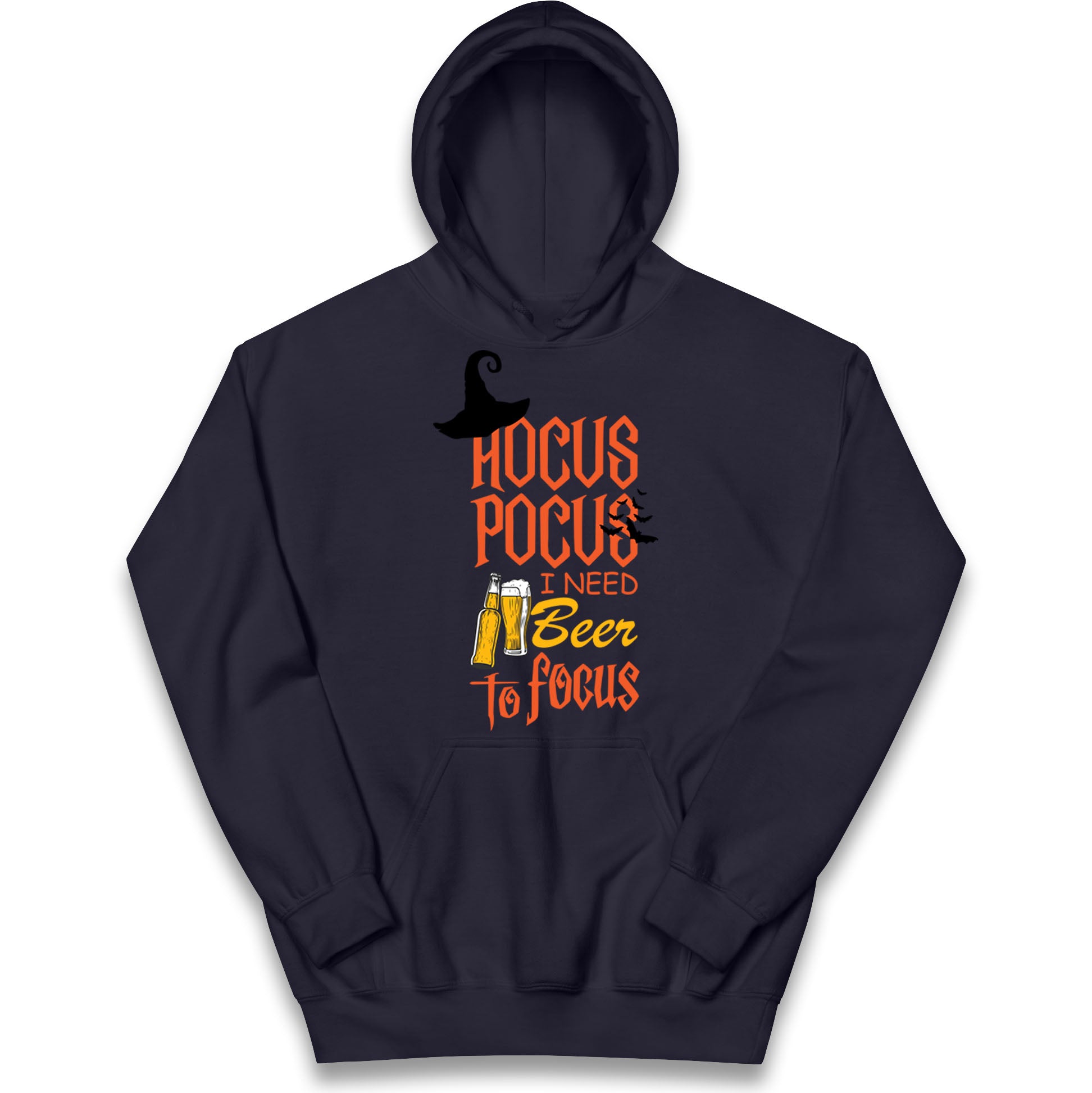 Hocus Pocus I Need Beer To Focus Halloween Hoodie
