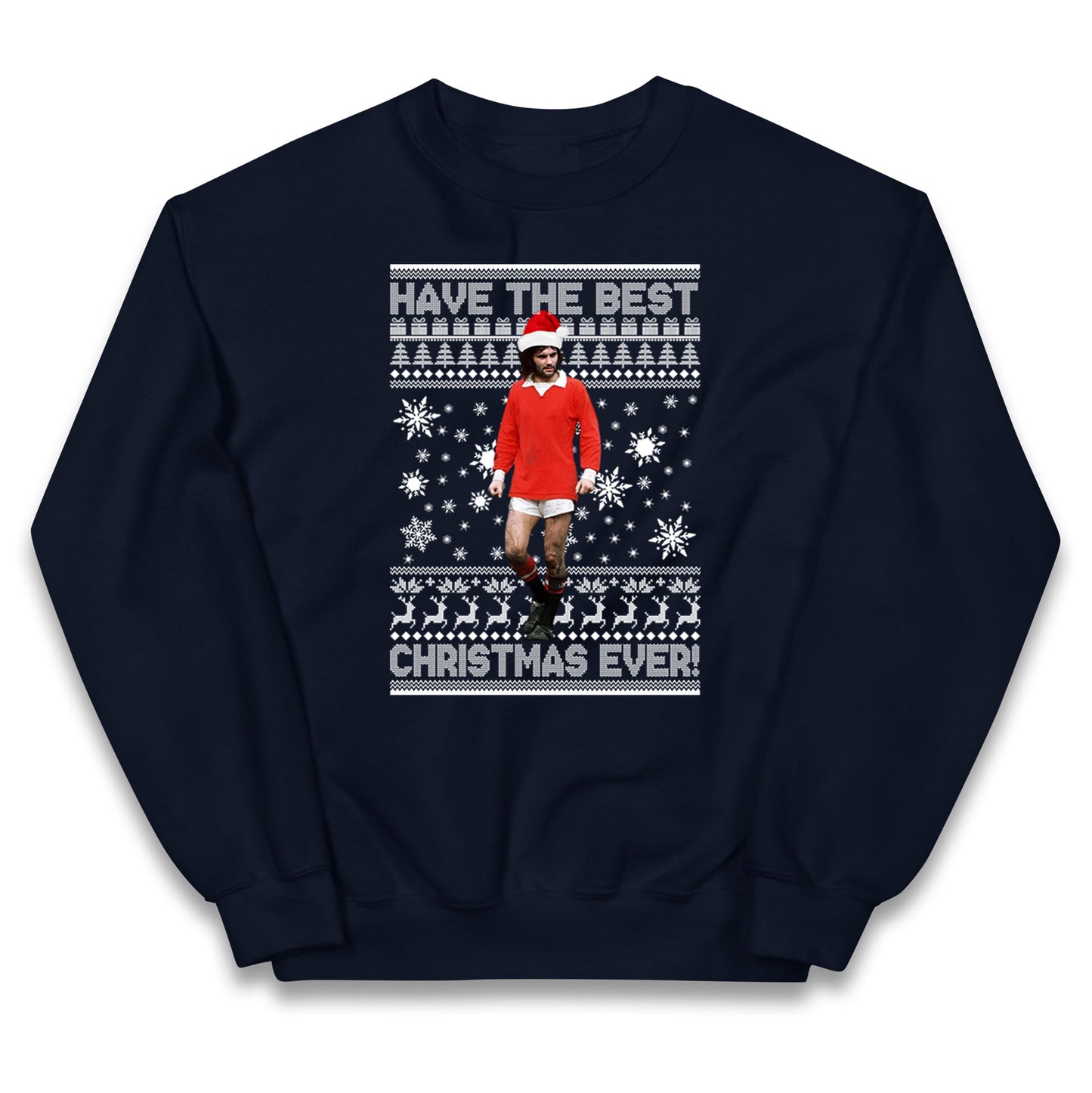 Christmas George Best Kids Jumper