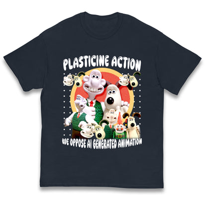 Plasticine Action Figure Kids T Shirt