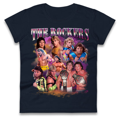 Retro The Rockers Bootleg Wrestling Womens T Shirt