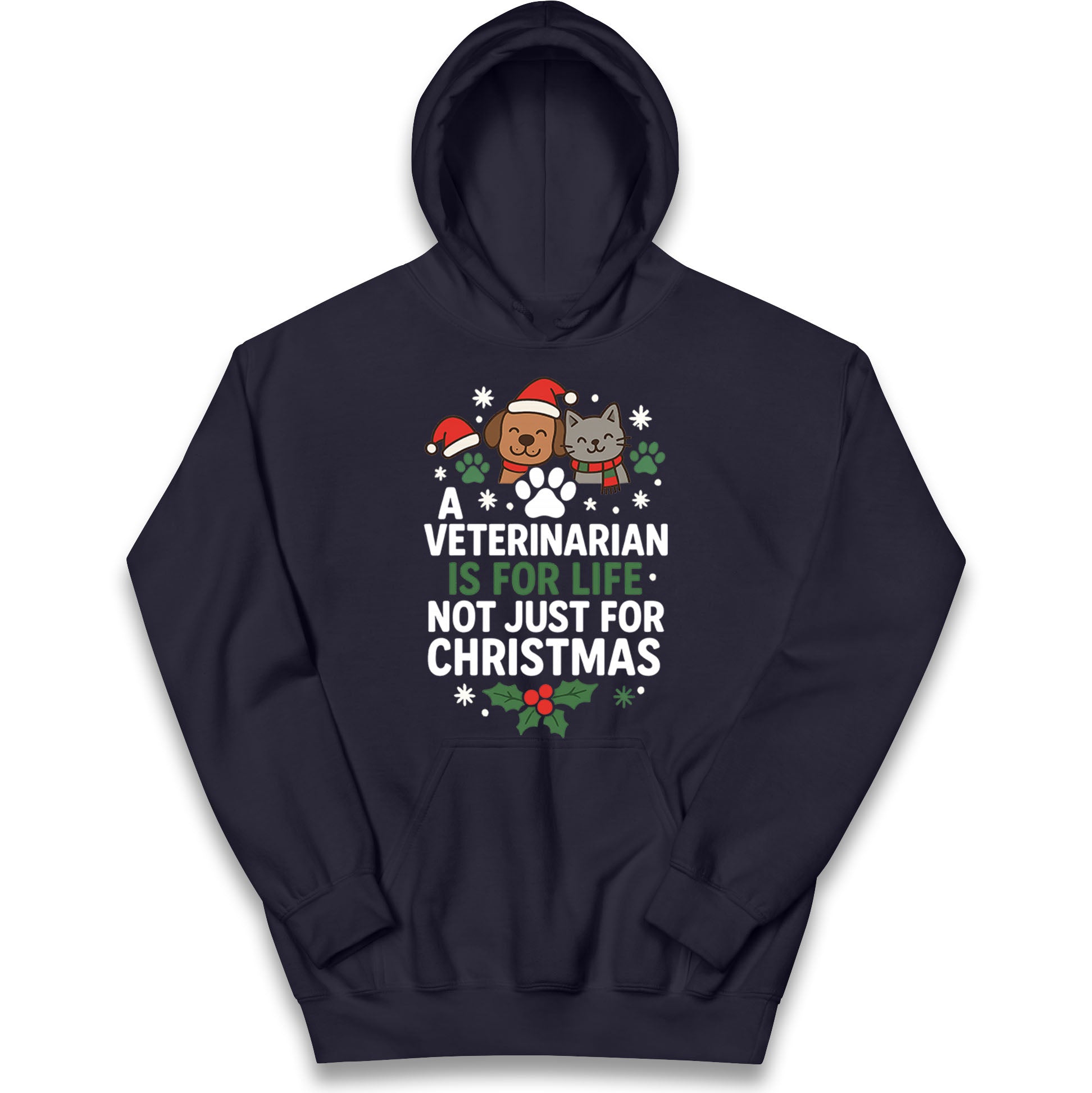 Veterinarian Christmas Kids Hoodie