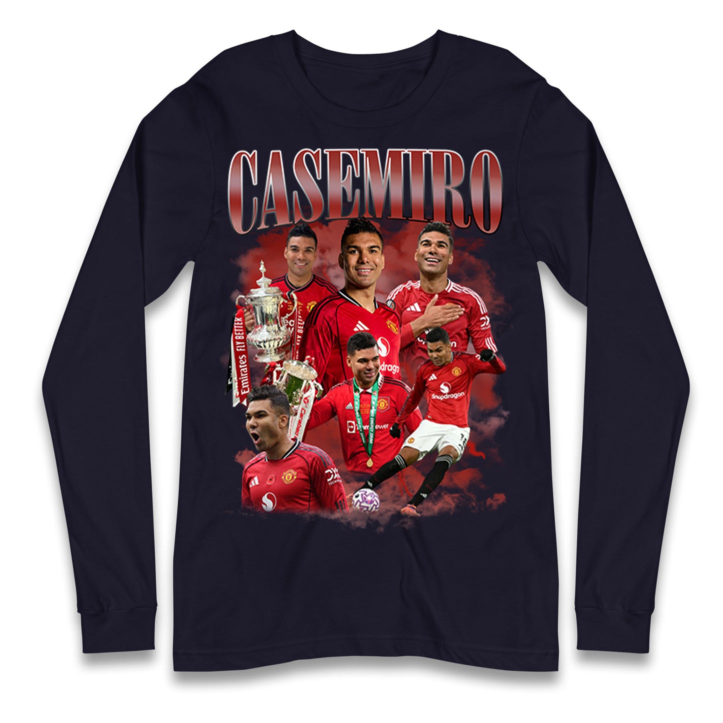 Casemiro Manchester United Longsleeve T Shirt