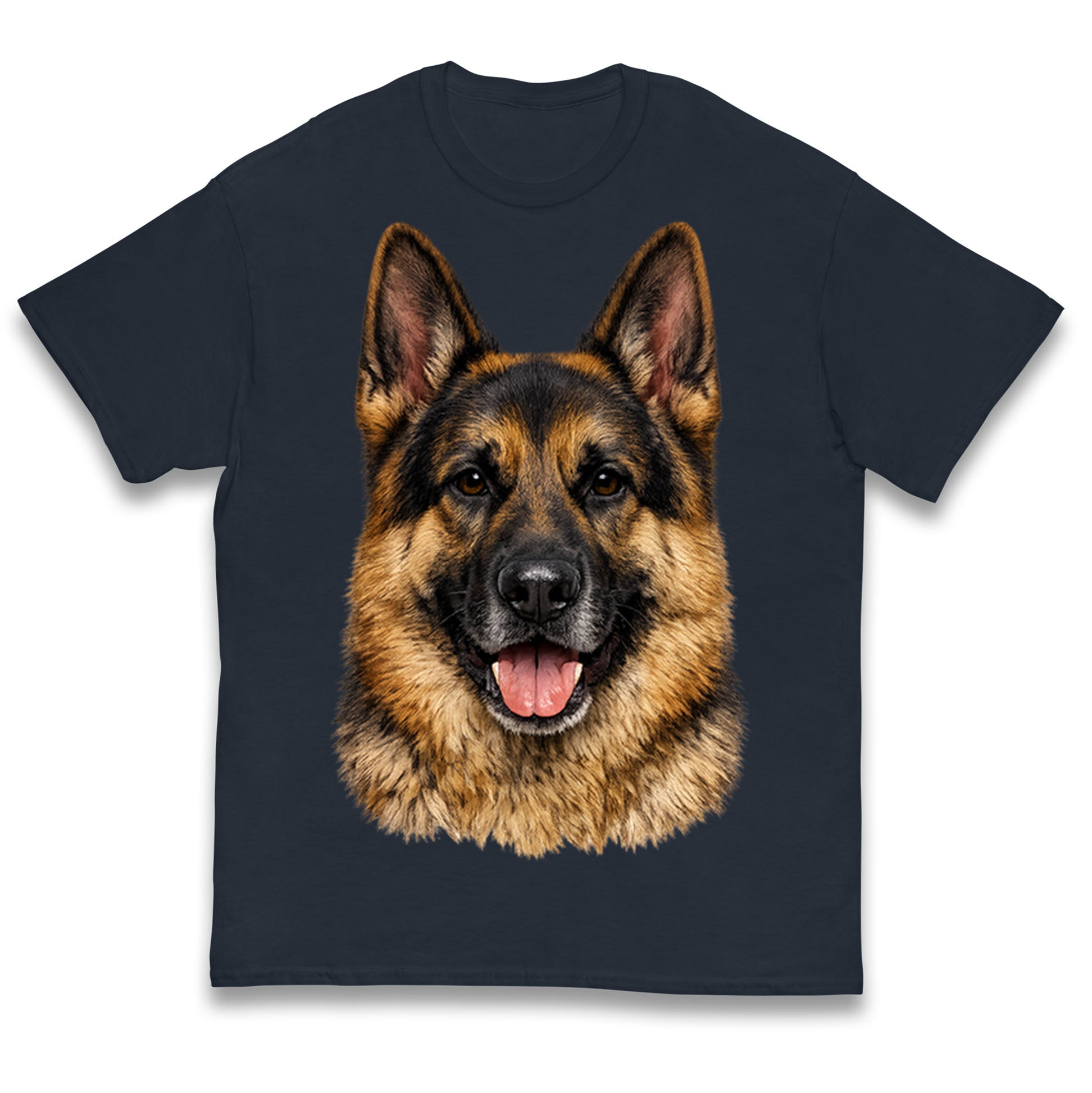 German Shepherd Dog Face Kids T Shirt