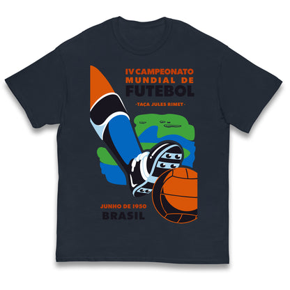 Brasil 1950 Retro World Cup Kids T Shirt