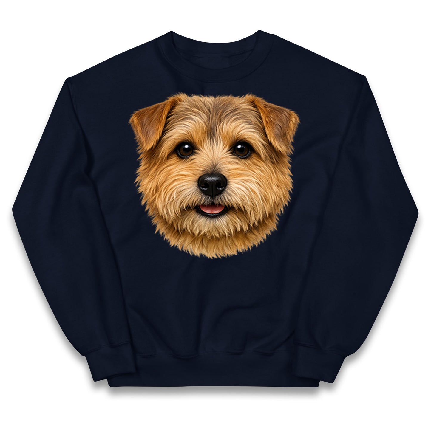 Norfolk Terrier Dog Face Kids Jumper 