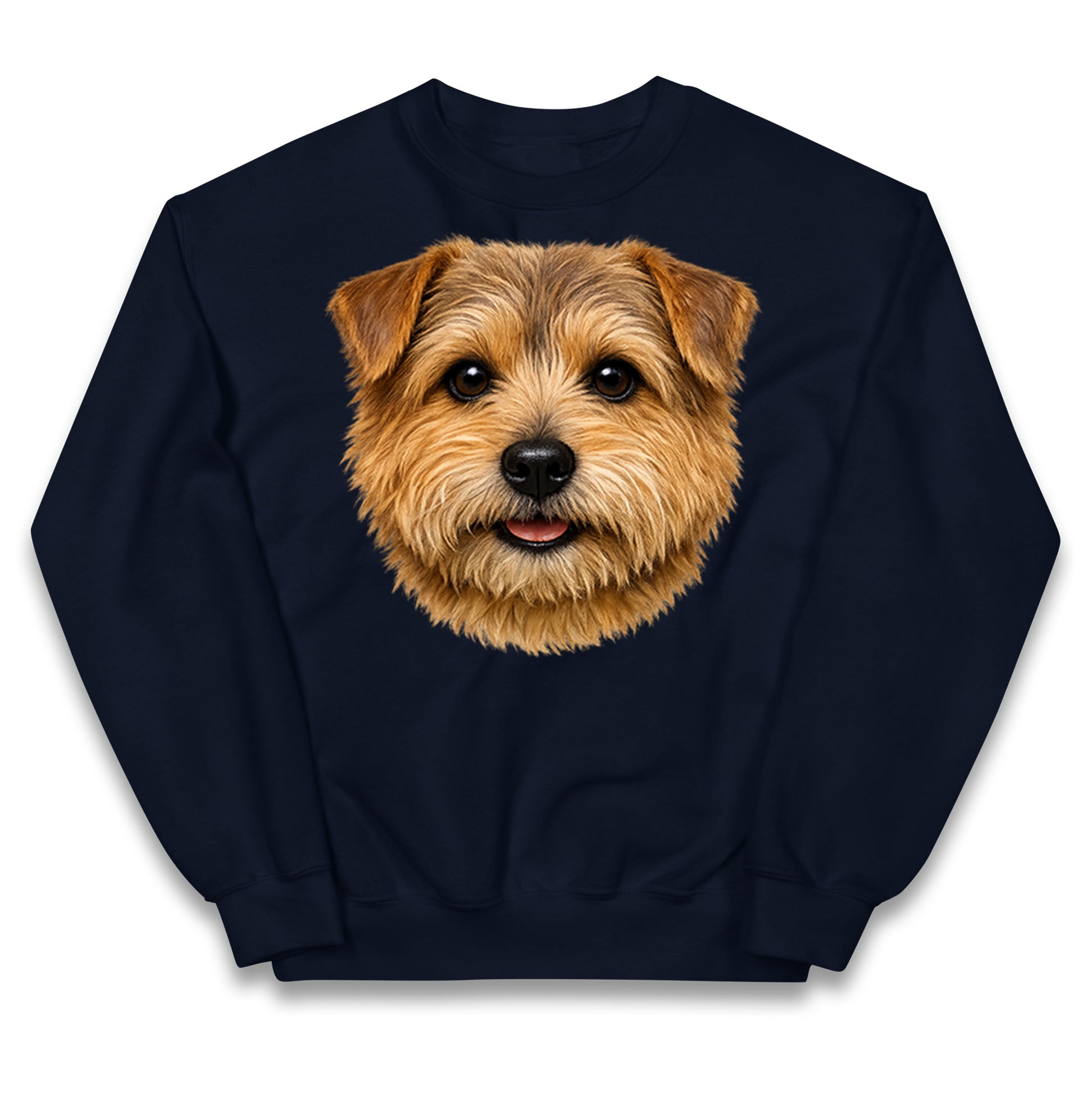 Norfolk Terrier Dog Face Kids Jumper 