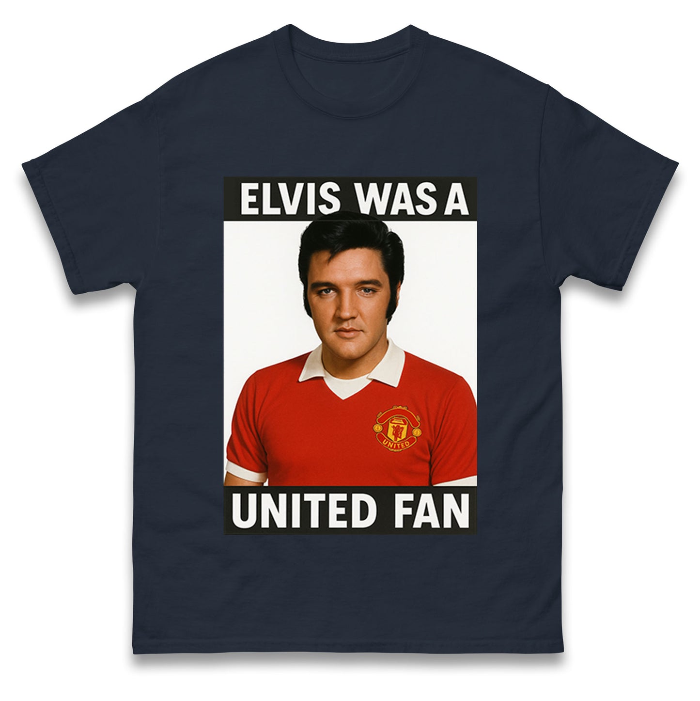 Elvis Presley Mnchester United T Shirt