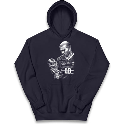 Zidane France Footballer Kids Hoodie