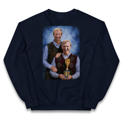 Bobby Moore Bobby Charlton Step Brothers Style England 1966 Kids Jumper