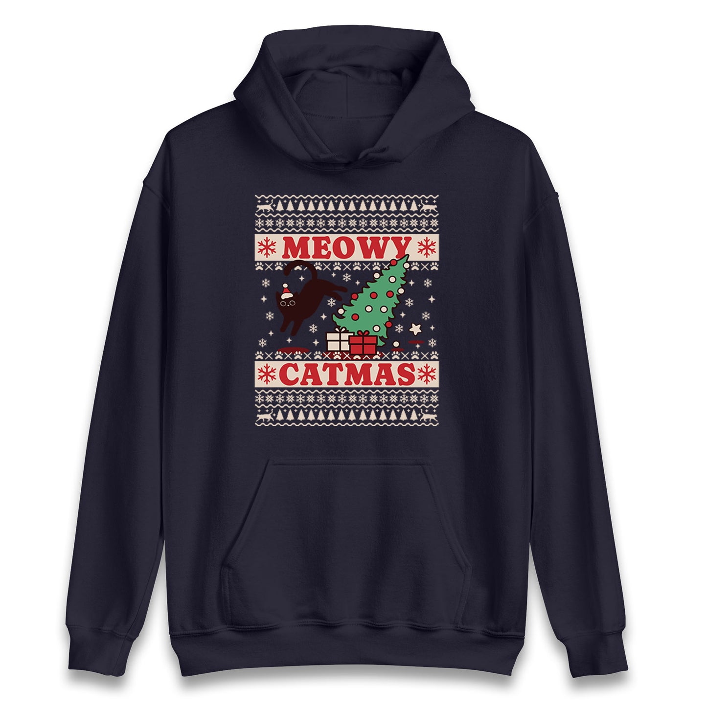 Christmas Cat Hoodie