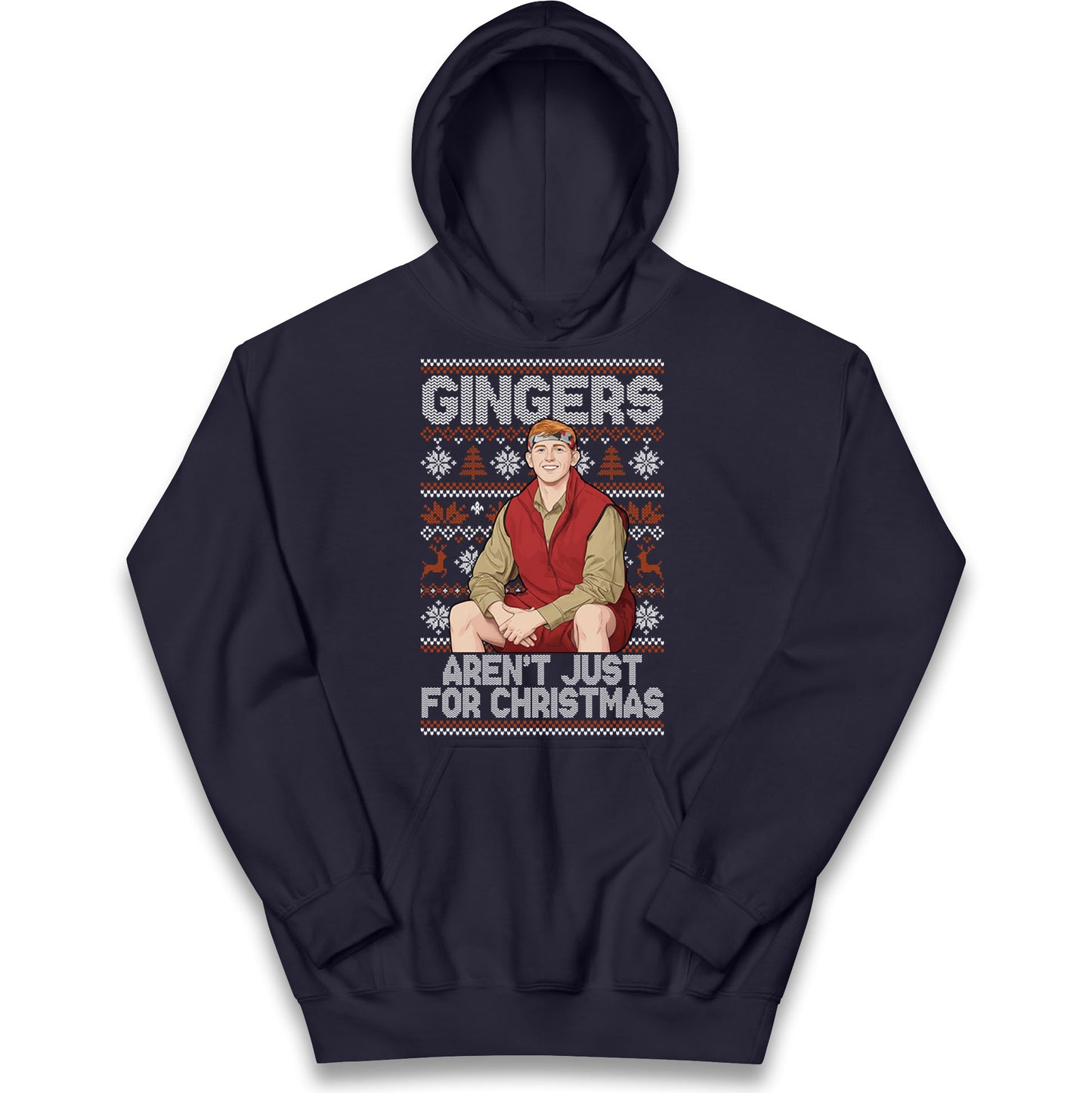 Angry Ginge Xmas Kids Hoodie