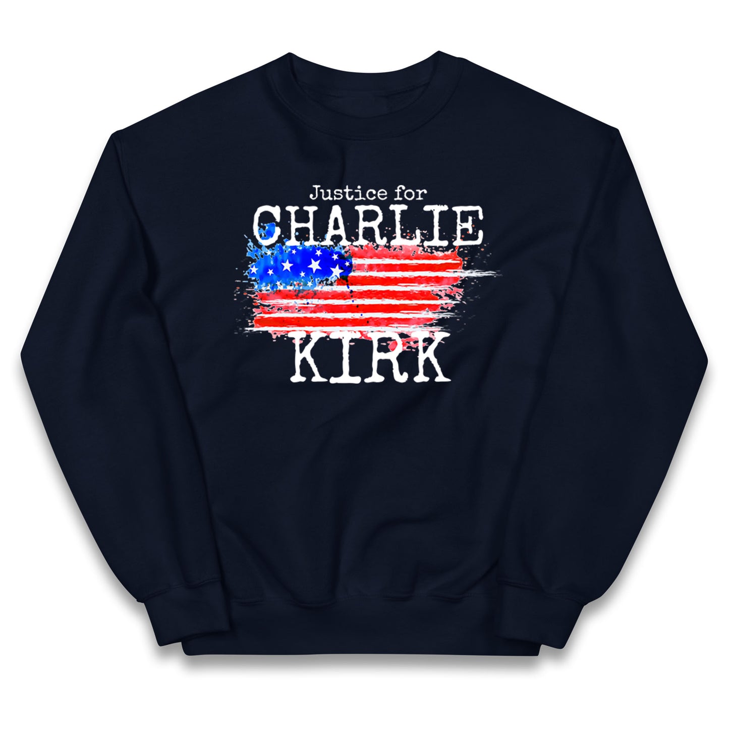 Justice For Charlie Kirk Kids Jumper