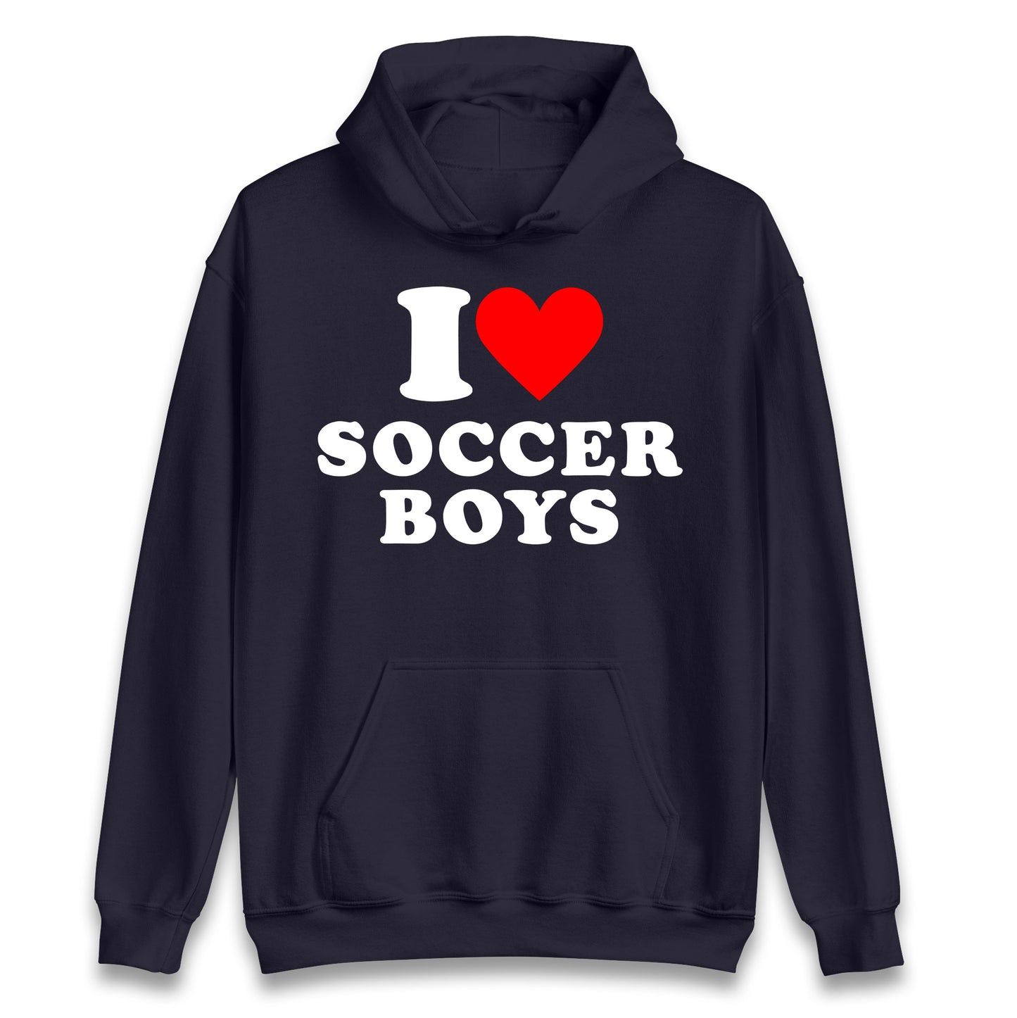 I Love Soccer Boys Hoodie