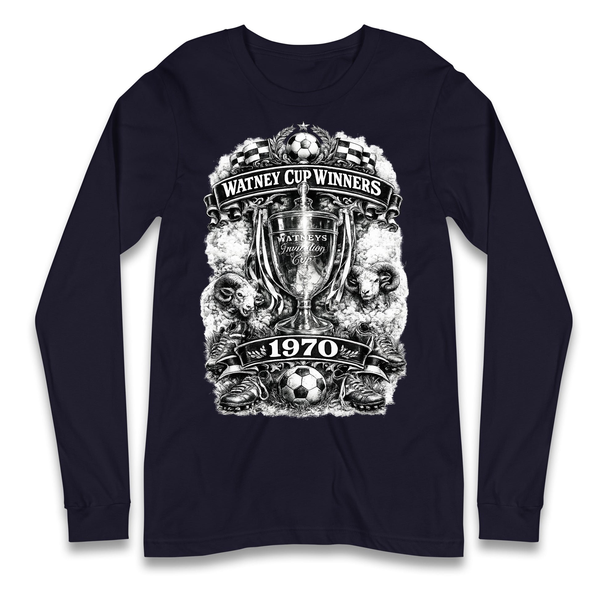 Retro Derby Watney Cup Winners 1970 Longsleeve T Shirt