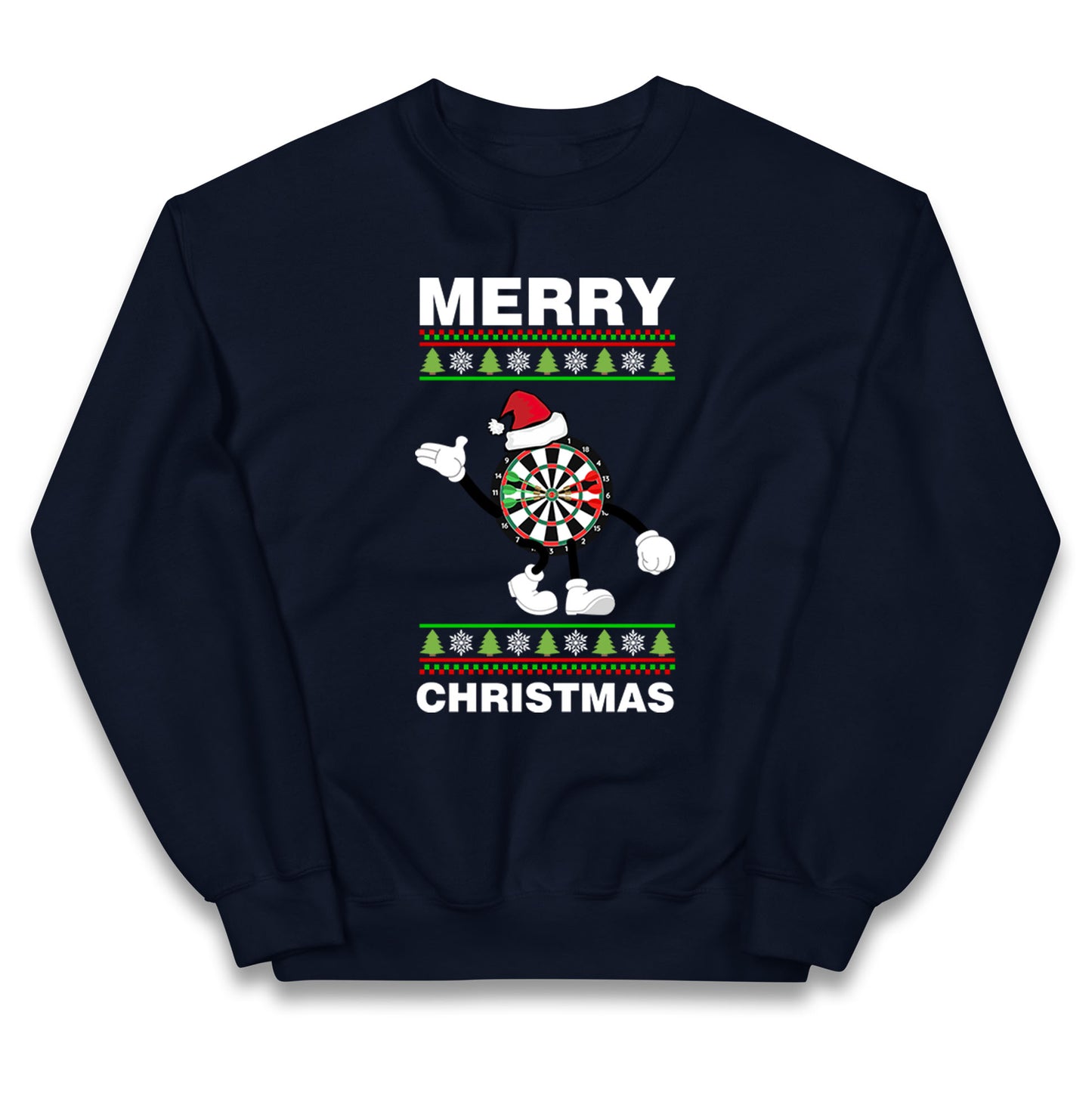 dartboard christmas santa costume jumper
