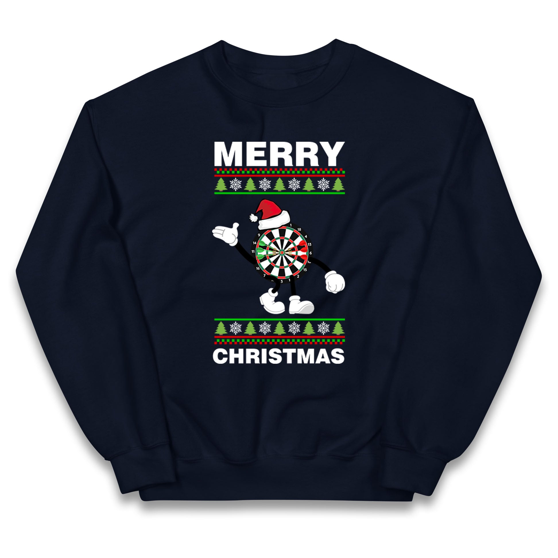 dartboard christmas santa costume jumper