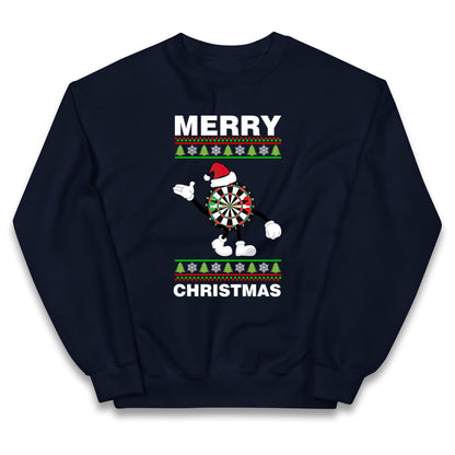 dartboard christmas santa costume jumper