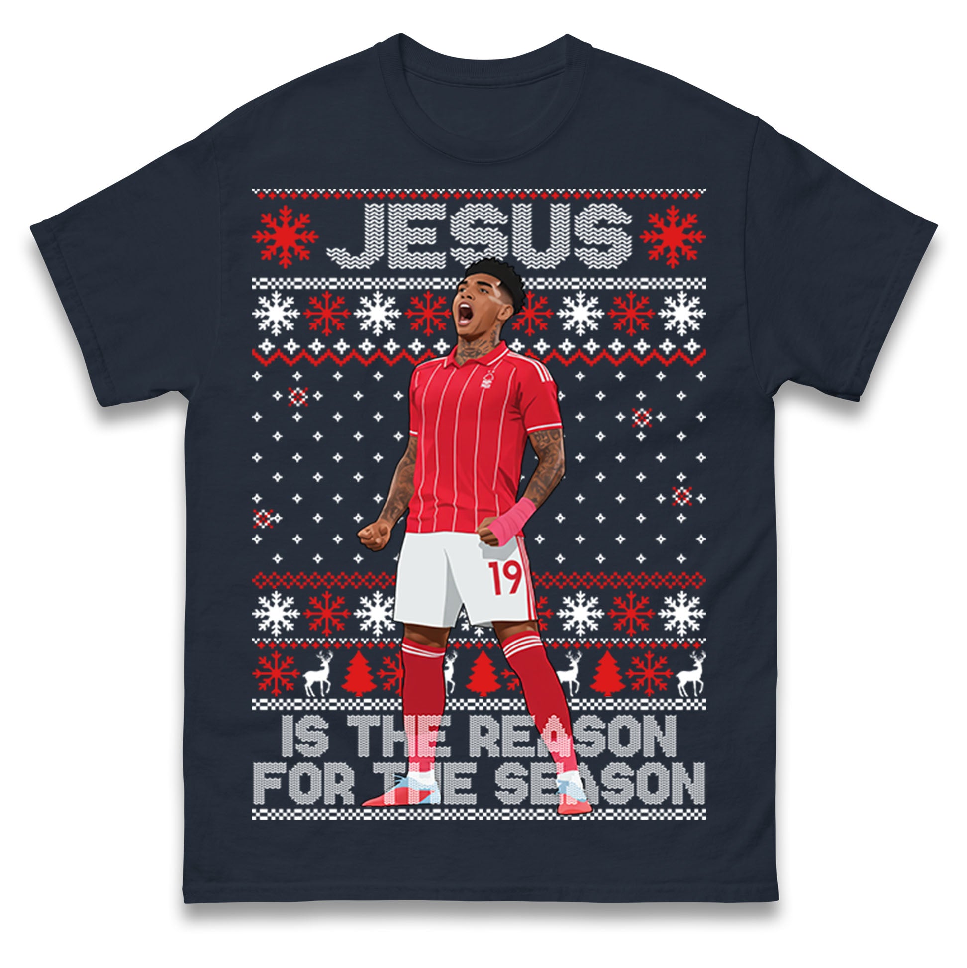 Nottm Forest FC Christmas T Shirt